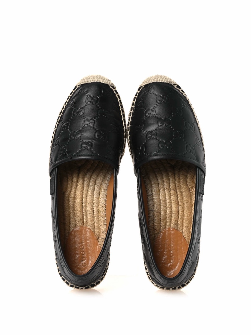 Gucci Microguccissima Black Leather Espadrilles Original Packaging Size 5